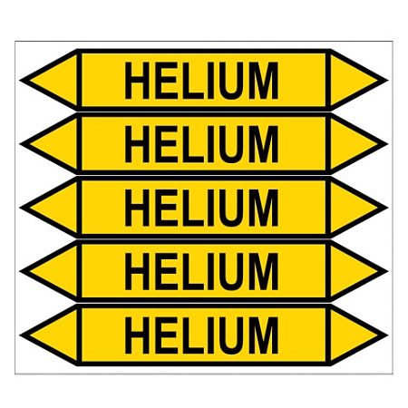 Značení potrubí, helium